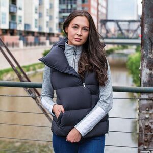 KJUS Women's Down Puffer Vest, 750 fill, Spruce Green, Medium (EU 38), New